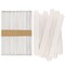 CraftySticks 50 Pack 6 Inch White Painted Wood Craft Sticks, Jumbo Popsicle Sticks for Crafts, Teacher STEM Basics